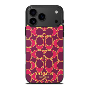 COACH NEW YORK PINK GOLD iPhone 17 Pro Case Cover